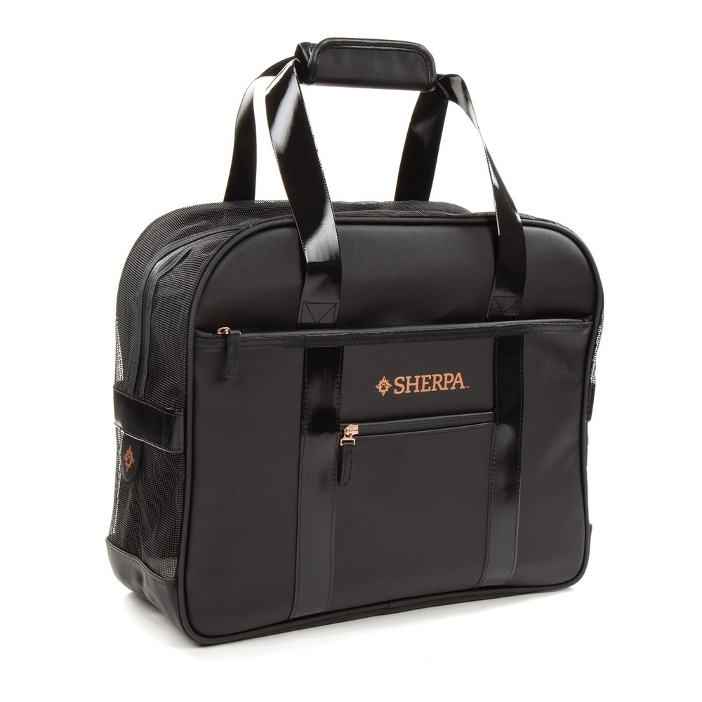 Sherpa Small Animal Tote Around Town Pet Carrier Black Airline Approved New